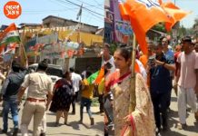 দুই ‘ফুল’-এর দুই মিছিল মুখোমুখি, রবিবাসরীয় প্রচারে উত্তপ্ত বনগাঁ